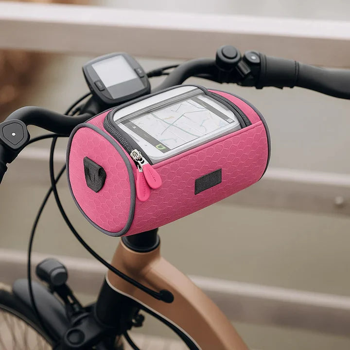 Styrväska för cykel | Mobilhållare med touch | Vattentålig | Styrskydd