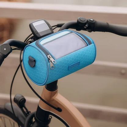 Styrväska för cykel | Mobilhållare med touch | Vattentålig | Styrskydd