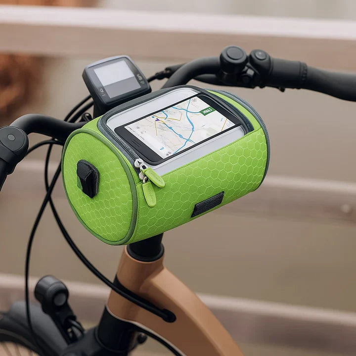 Styrväska för cykel | Mobilhållare med touch | Vattentålig | Styrskydd