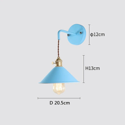 Retro Vägglampa – Färgstark Vintage Väggbelysning i Metall